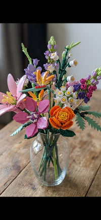 Bunter Blumenstrauß Bausatz – Farbenfrohe Blumenkreation zum Selberbauen!
