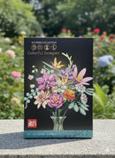 Bunter Blumenstrauß Bausatz – Farbenfrohe Blumenkreation zum Selberbauen!