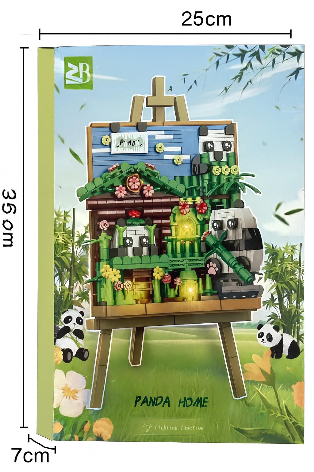 Leuchtendes Panda Zuhause