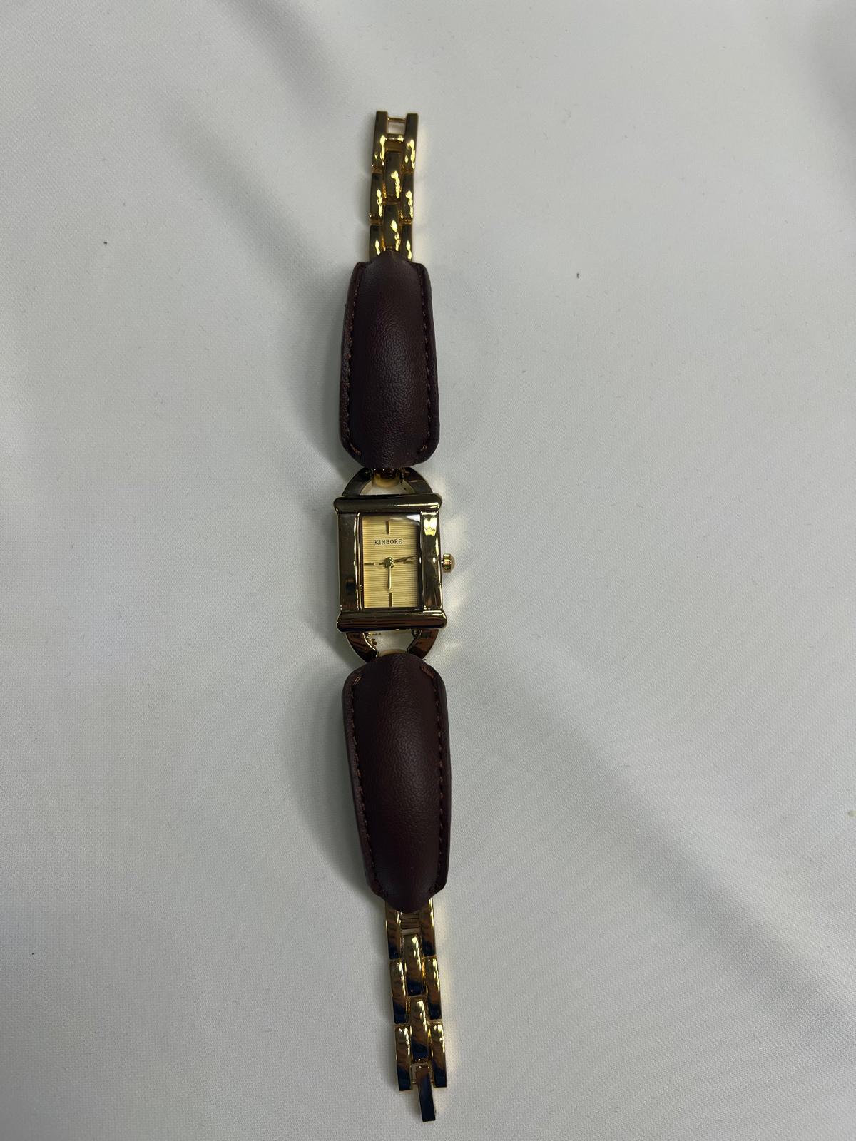 KINBORE – Braun Designer Uhr mit Charakter