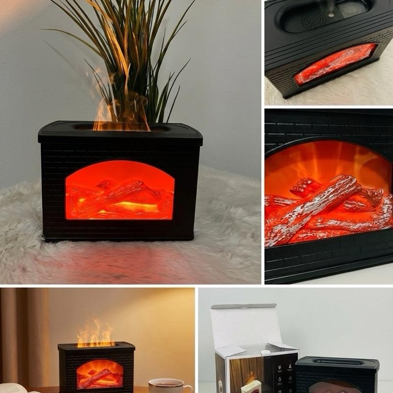 Kamin-Luftbefeuchter mit Flammen-Simulation für optimale Luftfeuchtigkeit und gemütliche Atmosphäre